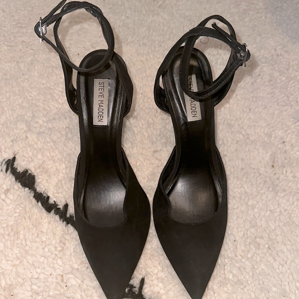 steve madden high heels in black